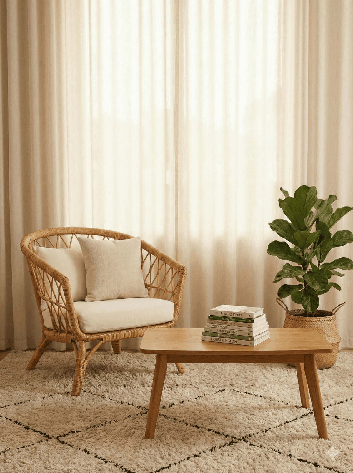 Cabinet de naturopathie - espace de consultation chaleureux